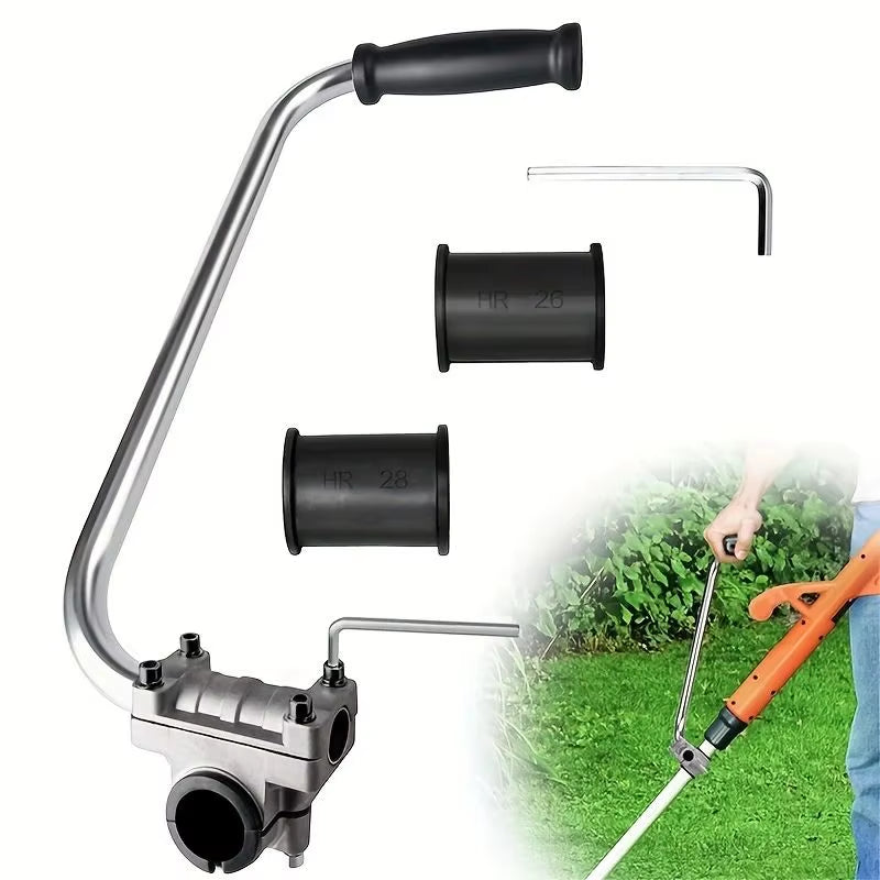 Ergonomic Weed Eater Handle Grip - Lawn Trimmer Extension with Bracket Clamp, Comfortable Weeder Handle for String Trimmer