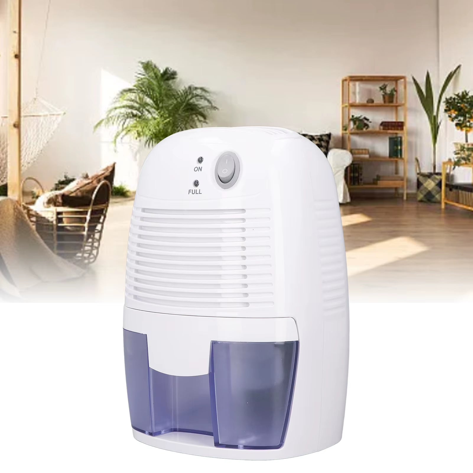 Humidity Removing Machine 10W Small Dehumidifiers 500Ml Quiet Automatic Shutoff USB Non Slip Bottom for Office