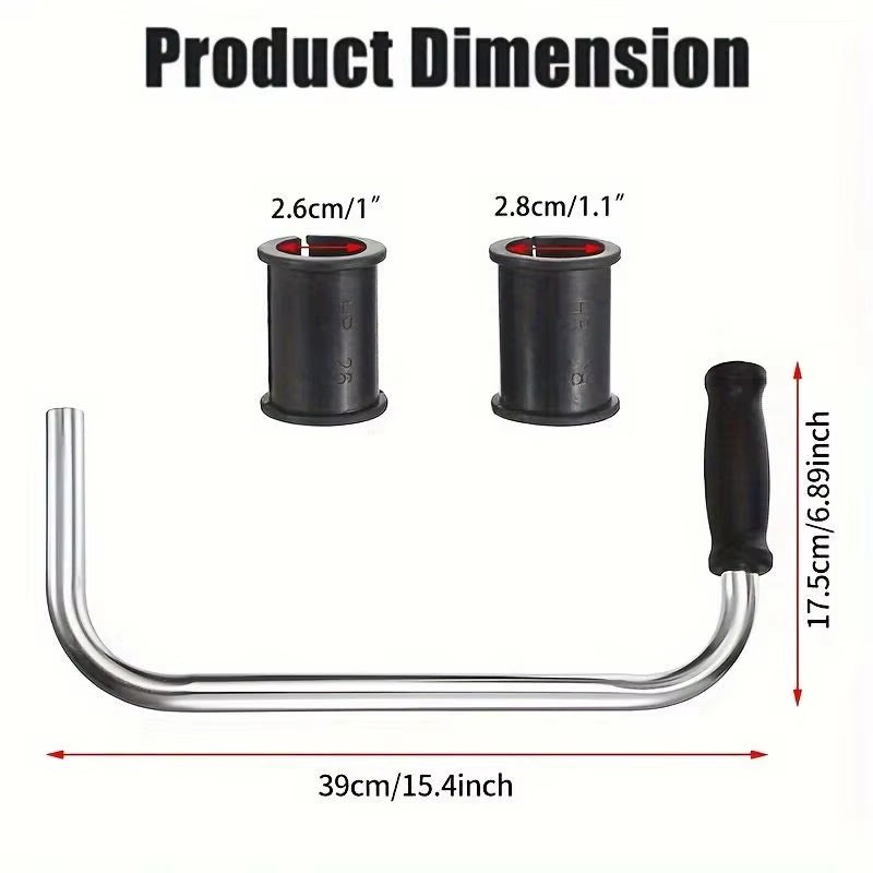 Ergonomic Weed Eater Handle Grip - Lawn Trimmer Extension with Bracket Clamp, Comfortable Weeder Handle for String Trimmer