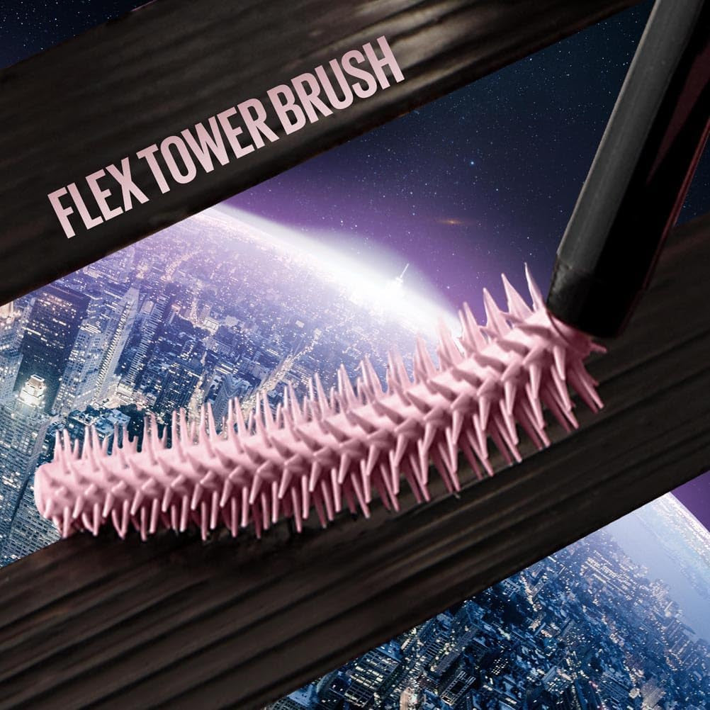 New York Lash Sensational Sky High Mascara, Volumising & Lengthening Mascara, Washable Flake-Free Formula Infused with Bamboo Extract & Fibres, 7.2 Ml, Shade: 01, Very Black