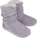 Women's Plush Fleece Lined Memory Foam Slipper Boots with Non-Slip Sole for Indoor and Outdoor Use