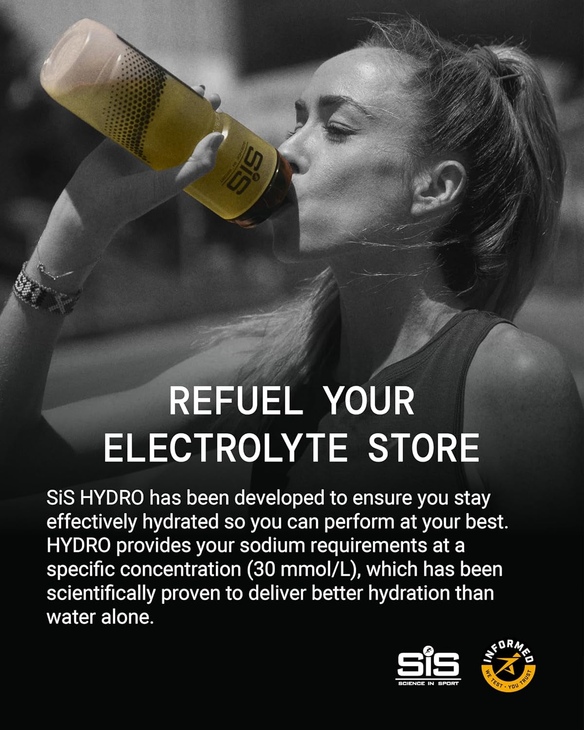 Hydro Electrolyte Tablets 20 Pcs. Lemon – Vegan & Gluten-Free, Ideal to Promote Hydration and Maintain Electrolytes Balance (Packaging May Vary)