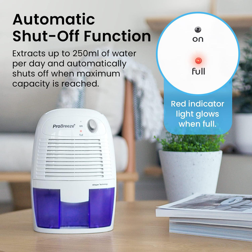 ® 500Ml Premium Dehumidifier for Damp, Mould, Moisture in Home, Kitchen, Bedroom, Caravan, Office, Garage (White & Blue, 500Ml)