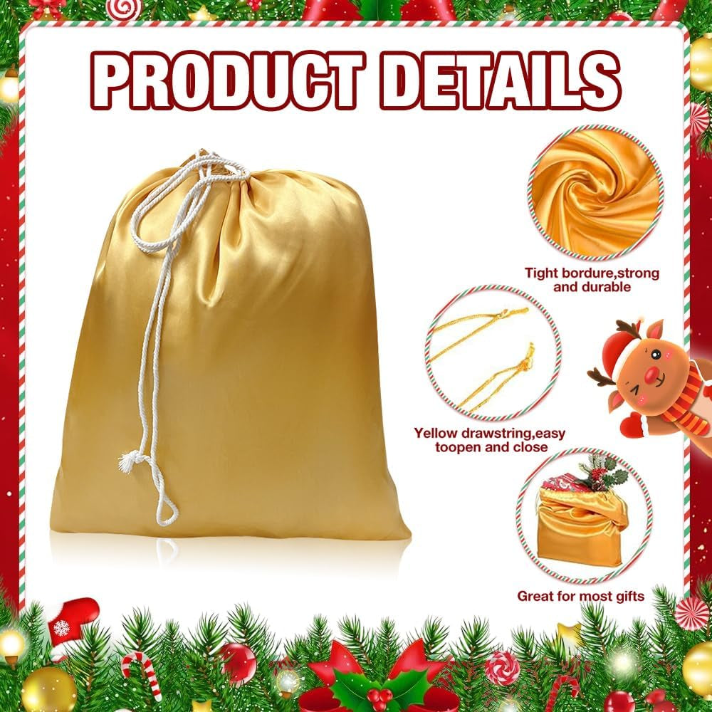 Santa Claus Costume Accessories, 8 PCS Father Christmas Fancy Dress, Father Christmas Costum with Hat Wig Beard Gloves Glasses Eyebrows Santa Sack Bell, Christma-S Santa Costume Set for Christma-S