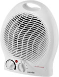 WL44002 Thermo Fan Heater with 2 Heat Settings and Overheat Protection, 2000W, White