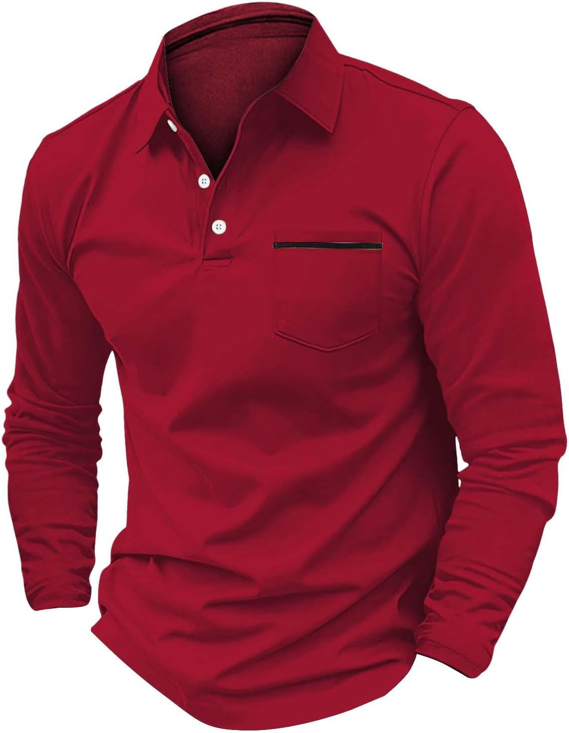 Men's Short Sleeve Button-Up Henley T-Shirt - Regular Fit Linen Top for Yoga, Work, and Casual Wear