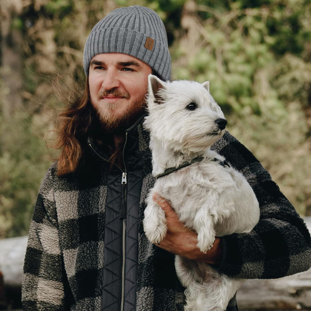 Men's Knitted Winter Beanie Hats - Slouchy Skull Caps with Fleece Lining for Cold Weather