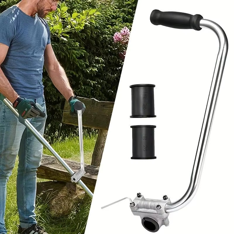 Ergonomic Weed Eater Handle Grip - Lawn Trimmer Extension with Bracket Clamp, Comfortable Weeder Handle for String Trimmer