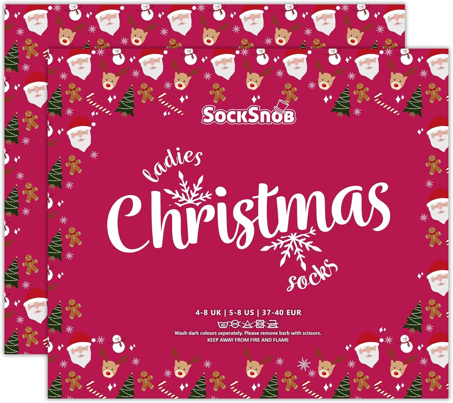 Ladies Christmas Socks |  | Womens Colourful Novelty Design Xmas Socks | Gift for Her