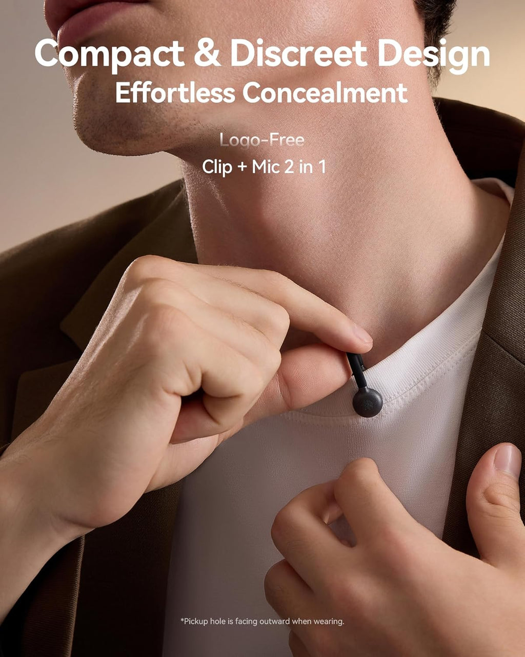 Lark M2S Wireless Lavalier Microphone for Camera, Iphone, Android, 300M Range, Titanium Clip, Noise Cancelling, 30H Duration, Lapel Mic for Livestream Vlog (2TX+2RX+1 Cable for Lightning)