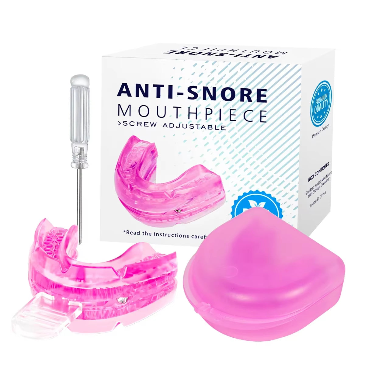 Adjustable Anti-Snoring Mouthguard and Bruxism Relief for Enhanced Sleep Quality