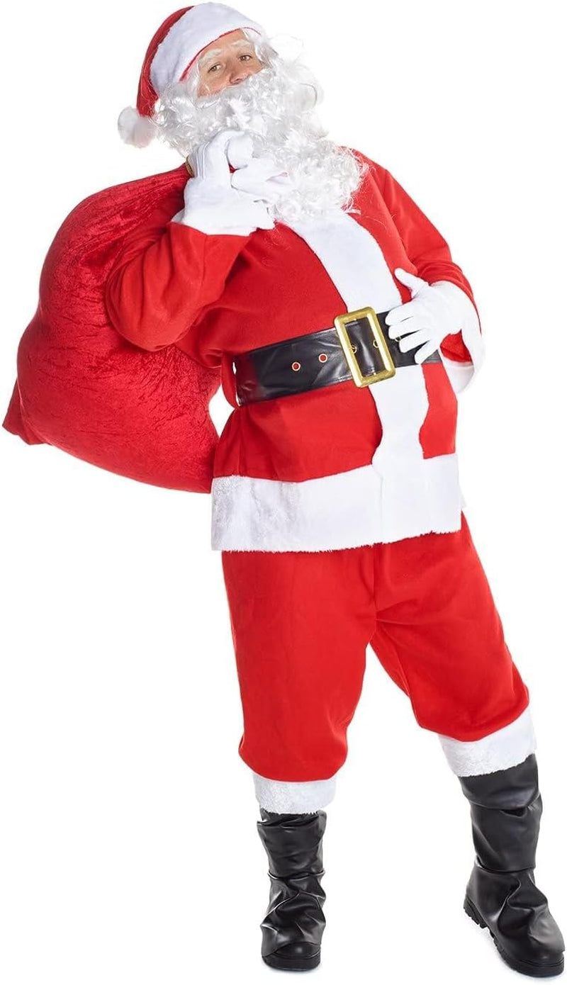 Adult Santa Claus Costume - Red Santa Suit for Men