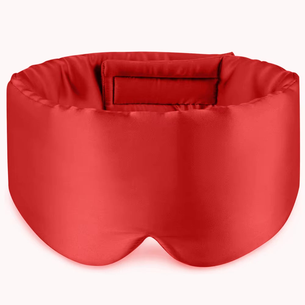 Mulberry Silk Sleep Mask - Premium Light Blocking Eye Shade for Travel and Napping, Soft Padded Design