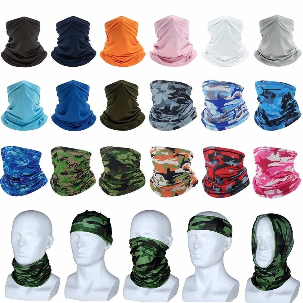 Multi-Purpose Turban Riding Scarf Cycling Bandana Men Women Neck Cover Sunscreen Ice Silk Outdoor Fishing Hiking Headwear Mask