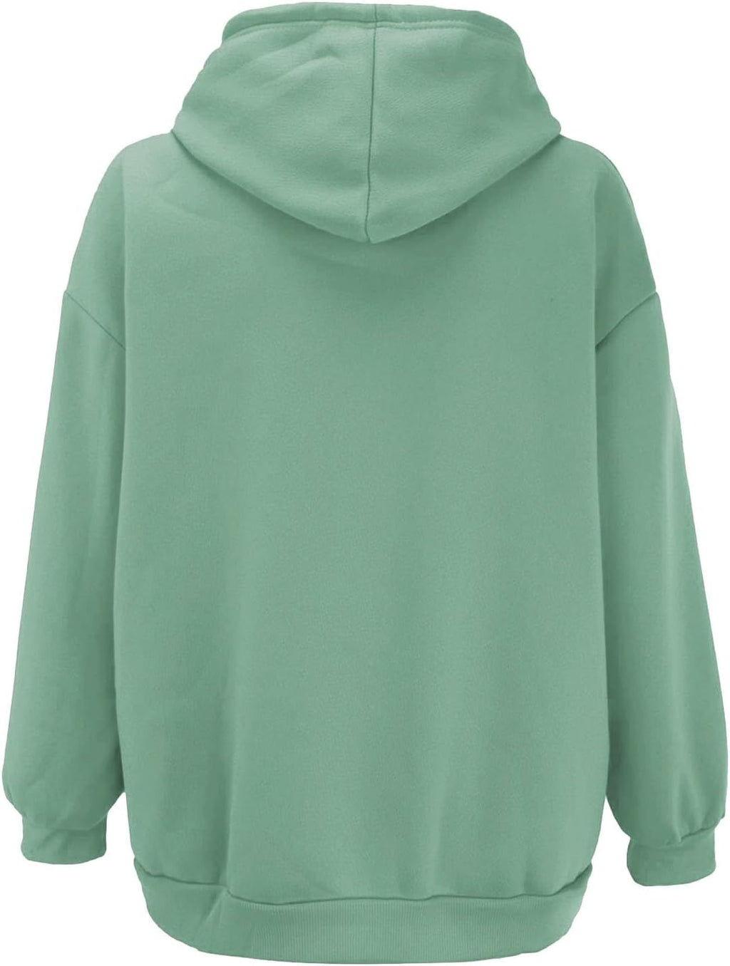 Women's Full Zip Oversized Hoodie Sweatshirts with Pocket - Lightweight Casual Long Sleeve Drawstring Jackets UK