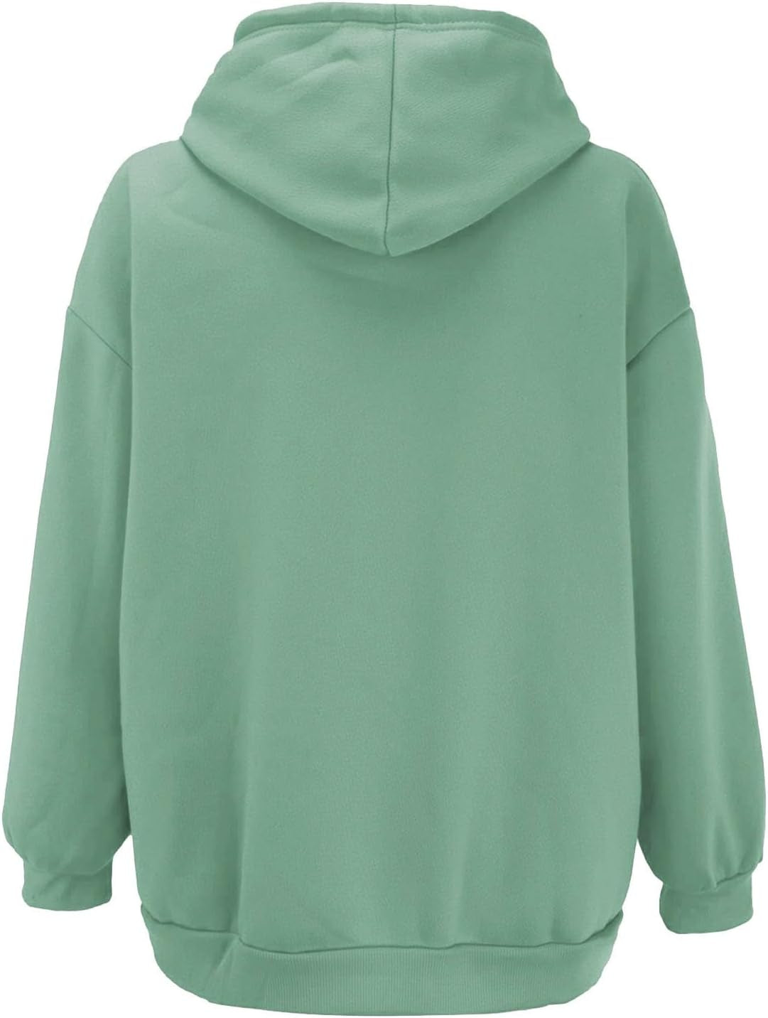 Women's Full Zip Oversized Hoodie Sweatshirts with Pocket - Lightweight Casual Long Sleeve Drawstring Jackets UK