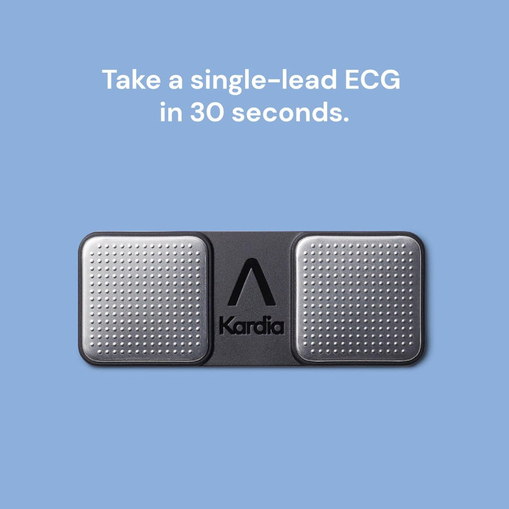 Kardiamobile 1-Lead Personal ECG Heart Rate Monitor - Record Ecgs at Home, Detects Atrial Fibrillation, Trusted by the NHS, Results in 30 Seconds, Works with Most Smartphones