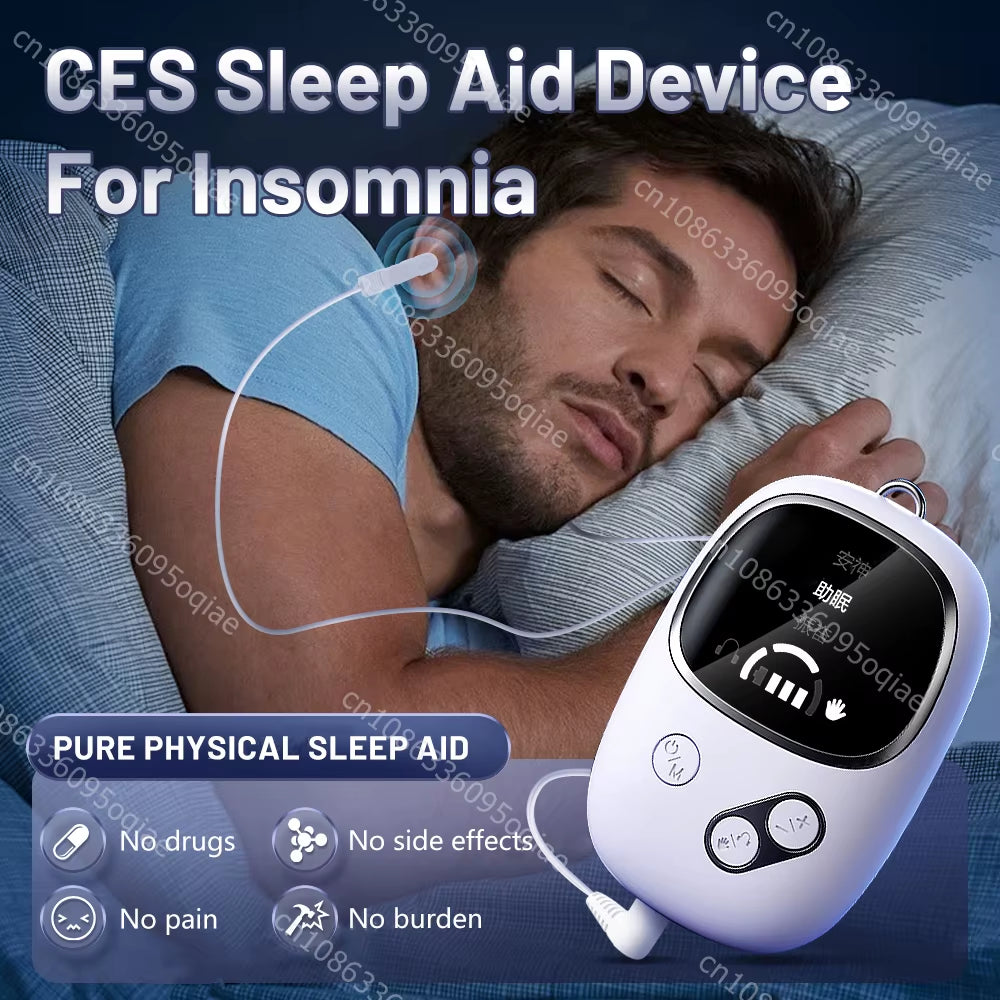 CES Sleep Aid Ear Clip Device for Anxiety Management and Insomnia Treatment