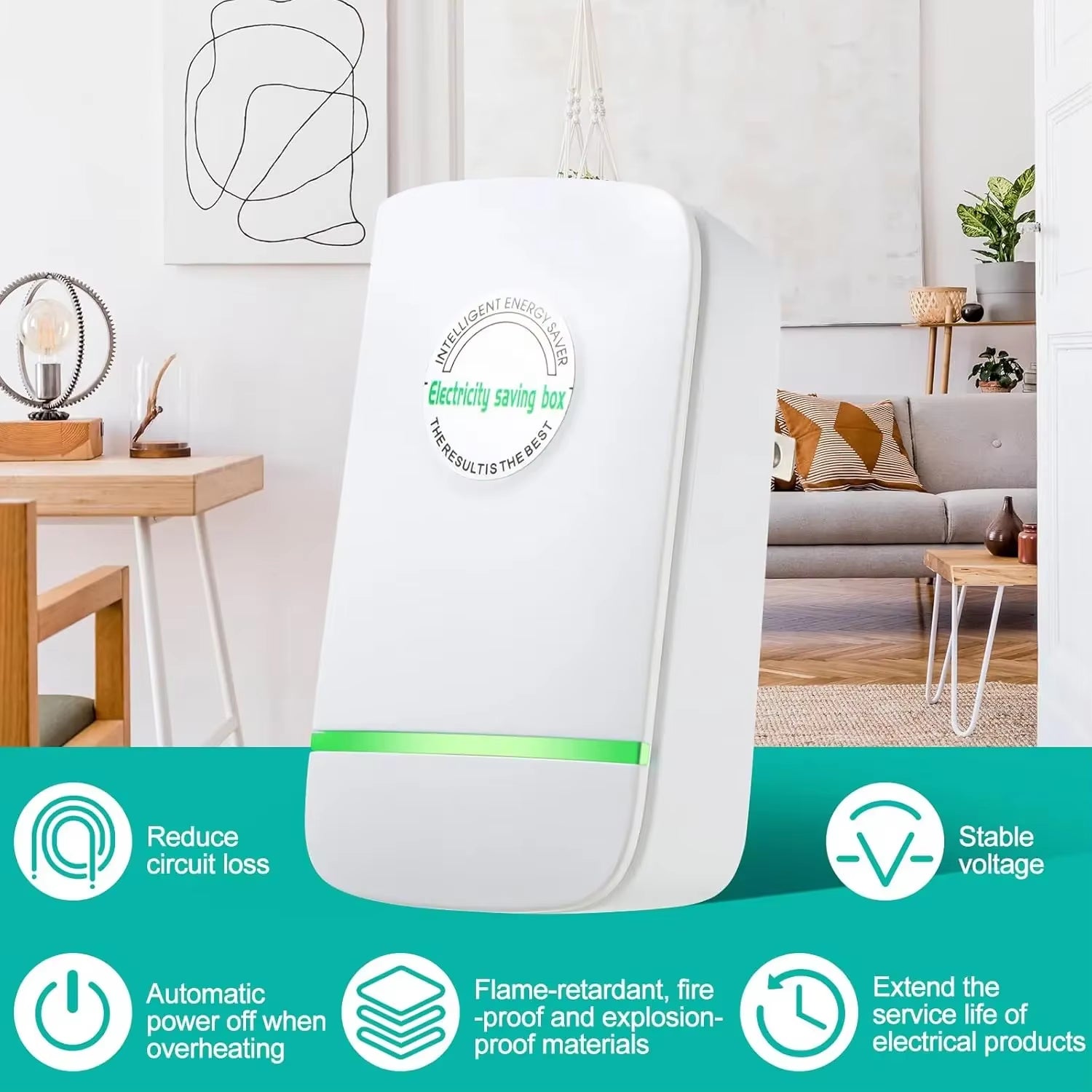 Power Saver Energy Saver Household Electricity Saving Box Stable Voltage Device EU/US Plug 90-250V 30KW for Home Factory Office