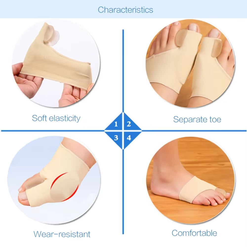 Bunion Corrector and Toe Separator for Hallux Valgus Relief and Big Toe Support Solutions