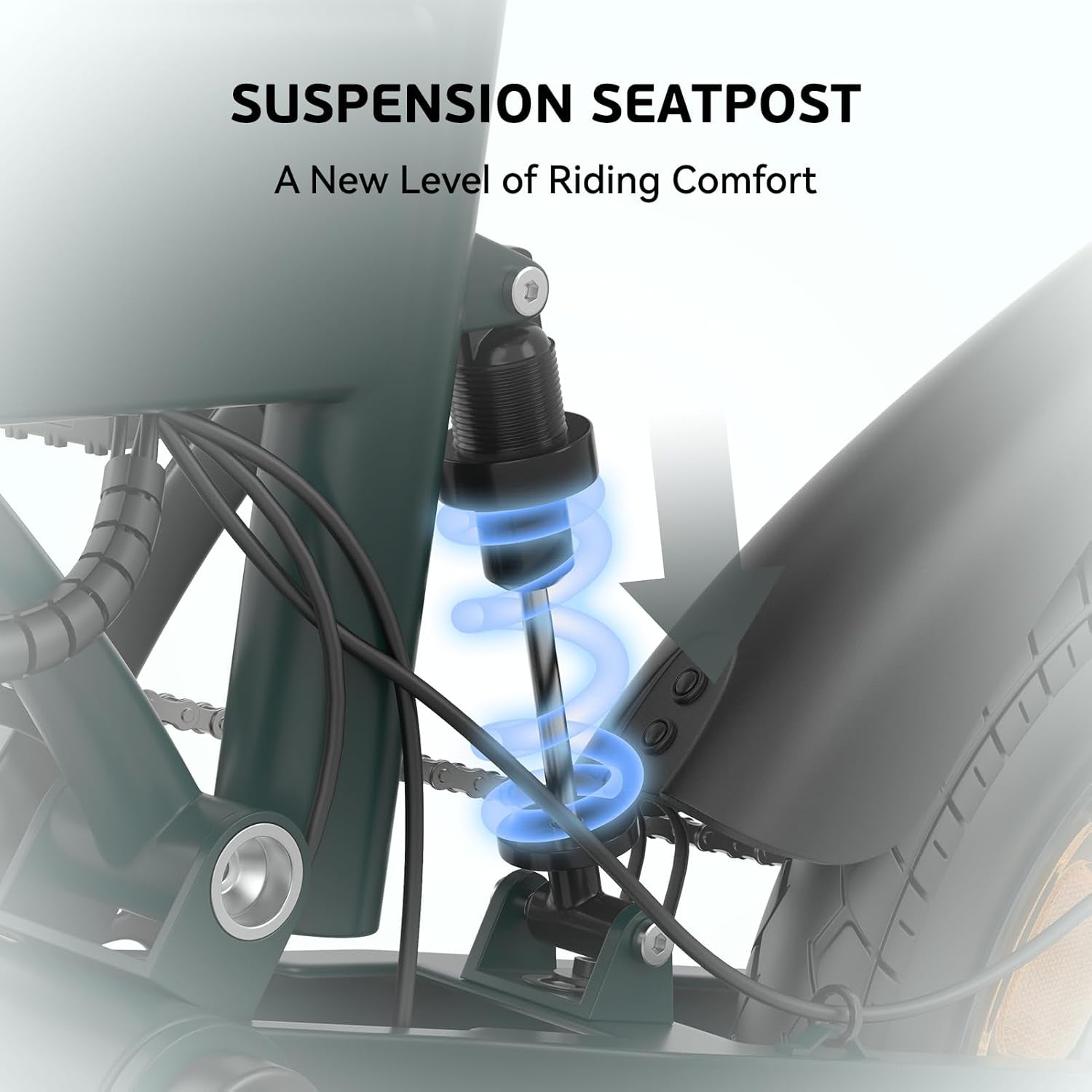 F200 Electric Folding Bicycle - 14" Commuter Ebike with 36V 7.8Ah Battery, 30-Mile Range, Phone Holder, USB Port, and LCD Display, Ideal for Teens and Adults