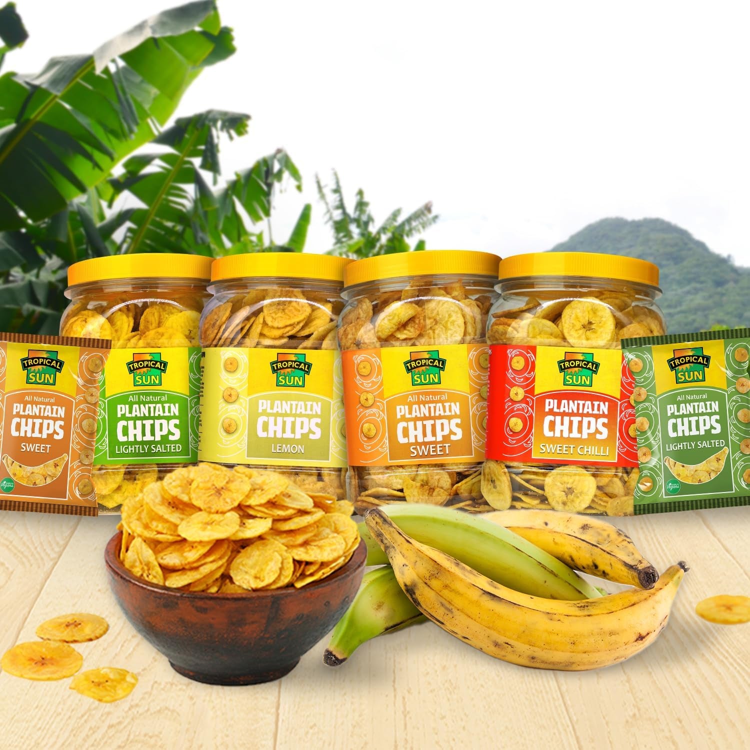 Sweet Plantain Chips, 450G (Pack of 1)