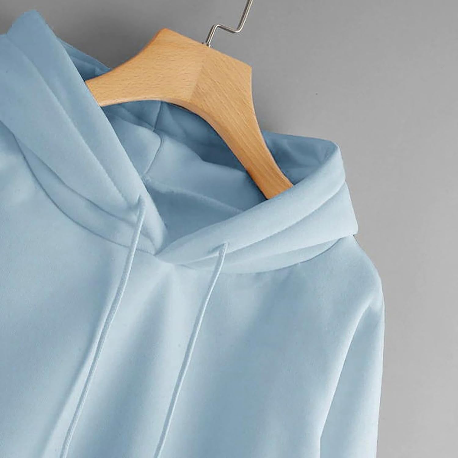 Women's Oversized Hoodies - Casual Loose Fit Long Sleeve Sweatshirts with Pockets, Plus Size Solid Color Drawstring Hooded Pullover Tops - UK Clearance