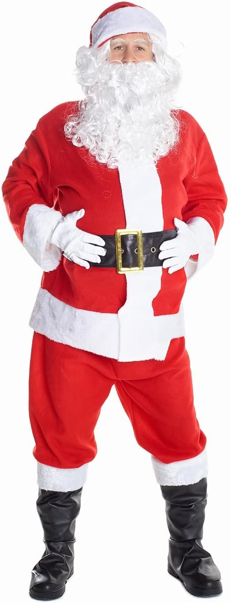 Adult Santa Claus Costume - Red Santa Suit for Men