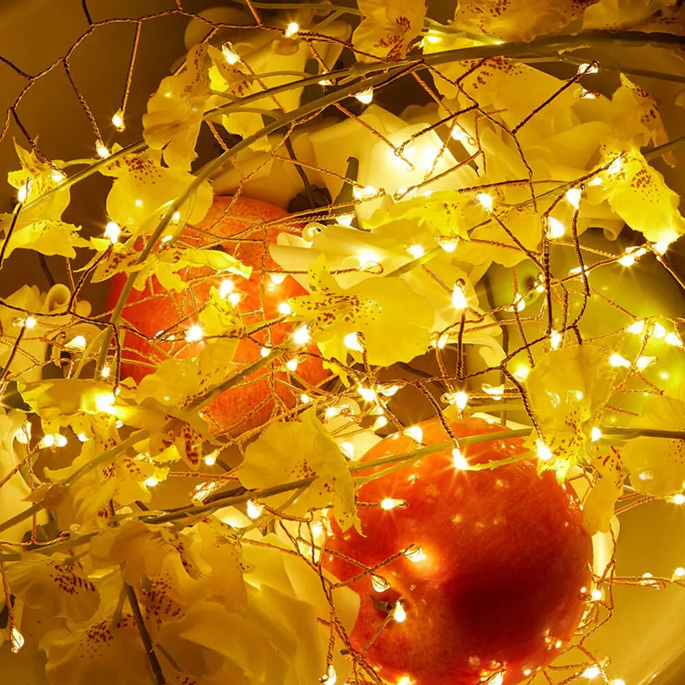 LED String Light USB Copper Wire Firecracker Fairy Lights 8 Modes Multicolor Remote Control Garland Lamp Wedding Xmas Home Decor