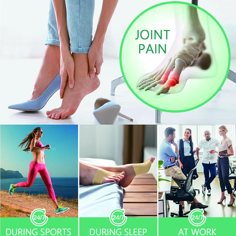 Bunion Corrector and Toe Separator for Hallux Valgus Relief and Big Toe Support Solutions