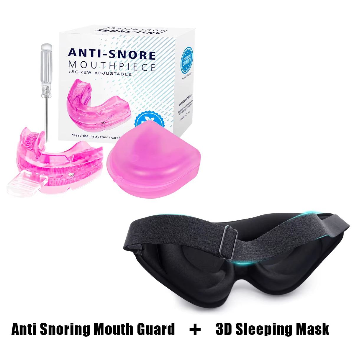 Adjustable Anti-Snoring Mouthguard and Bruxism Relief for Enhanced Sleep Quality