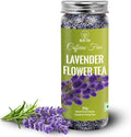 Lavender Tea - 30 Grams (30 Cups) | Premium Pure Lavender Flower Buds from Kashmir | Vegan, Non-GMO, Caffeine-Free | Eco-Sustainable Pet Jar Packaging